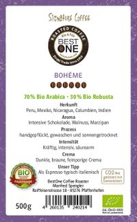 BestOne Boheme Kaffee Bio & Fairtrade