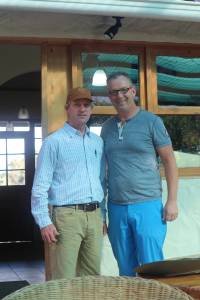 Manfred Spengler in Panama auf der Kaffeefarm mit Chef